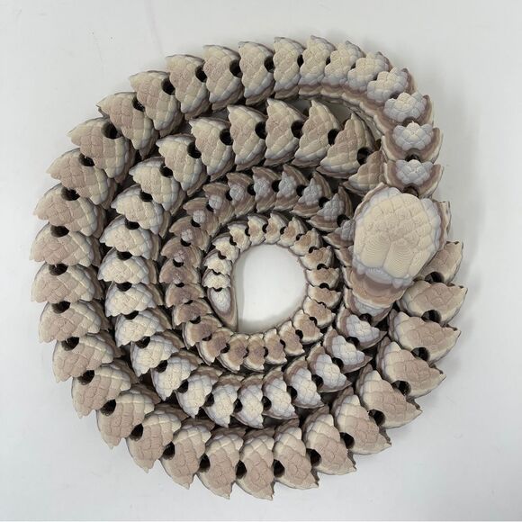 Articulating Snakes 3D Printed 5' Long (60") Rock Color Décor Gift or Education - Picture 2 of 7